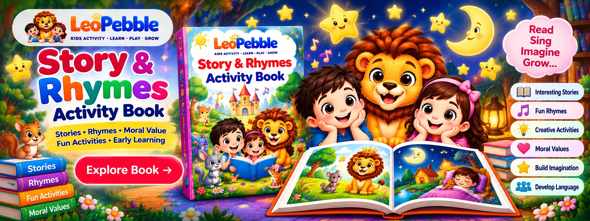 Story & Rhymes LeoPebble banner