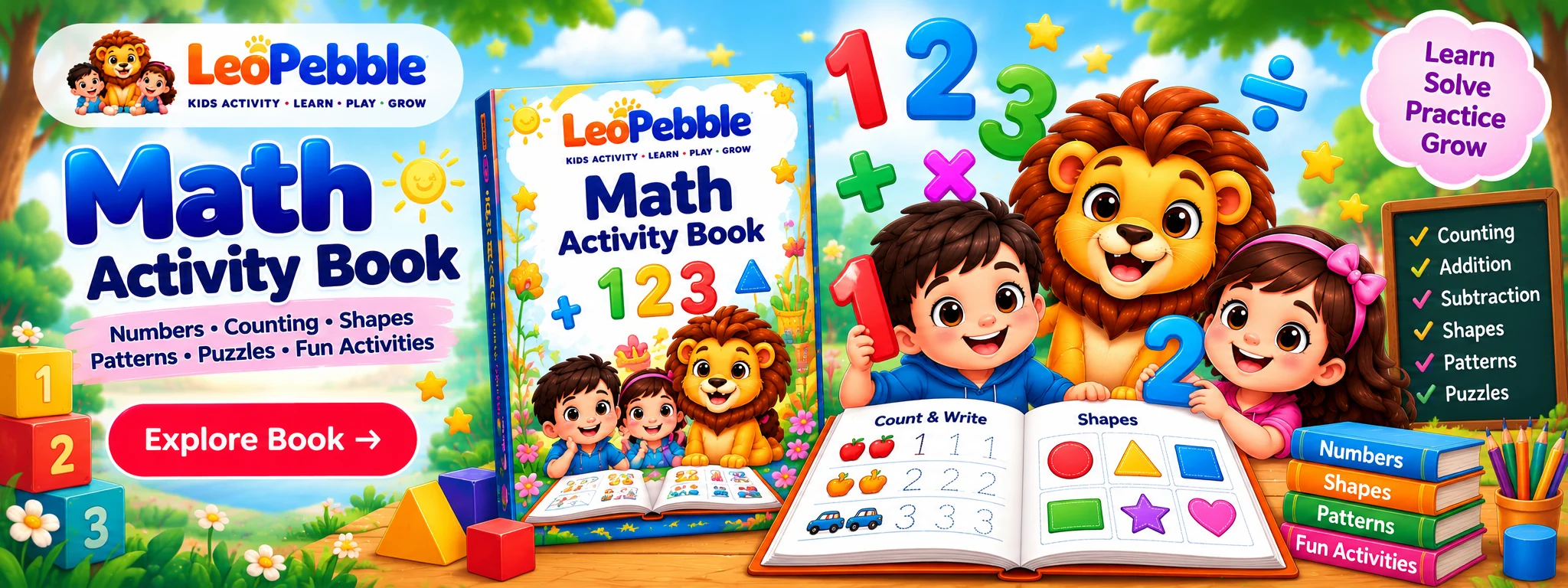 Math LeoPebble banner